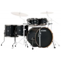 Photo TAMA ML52HLZBNS-FBK - SUPERSTAR HD MAPLE 5PC FLAT BLACK