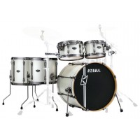 Photo TAMA ML52HLZBNS-SAP - SUPERSTAR HD MAPLE 5PC SATIN ARCTIC PEARL