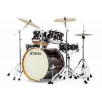 Photo TAMA VP52KRS-DMF - SILVERSTAR CUSTOM 5PC DARK MOCHA FADE
