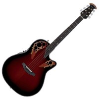 Photo OVATION C1778LX-BCB CUSTOM ELITE LX MID CUTAWAY BLACK CHERRY BURST