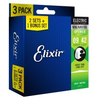 Photo ELIXIR 19002 OPTIWEB ELECTRIC XL 09/42 PACK DE 3 JEUX