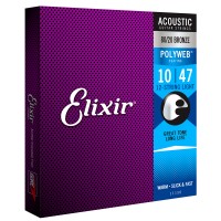 Elixir 11150 Folk 12 Cordes Polyweb L 10-47