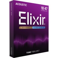 Elixir 11150 Folk 12 Cordes Polyweb L 10-47