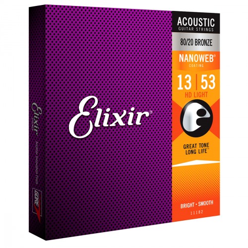 ELIXIR 11182 FOLK NANOWEB HD LIGHT 13-53