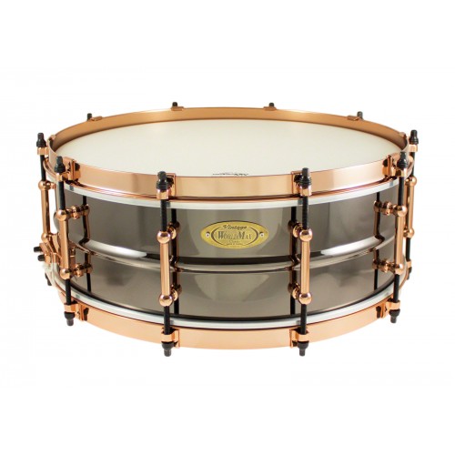 WORLDMAX BK-5014SFXG - CAISSE CLAIRE BLACK DAWG 14 X 5 AZTEC GOLD VINTAGE