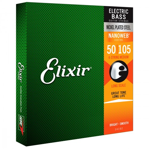 ELIXIR 14102 BASS NANOWEB HEAVY 50-105