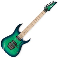 Photo IBANEZ RG752MQM-SLG PRESTIGE JAPON - SURREAL BLUE BURST GLOSS