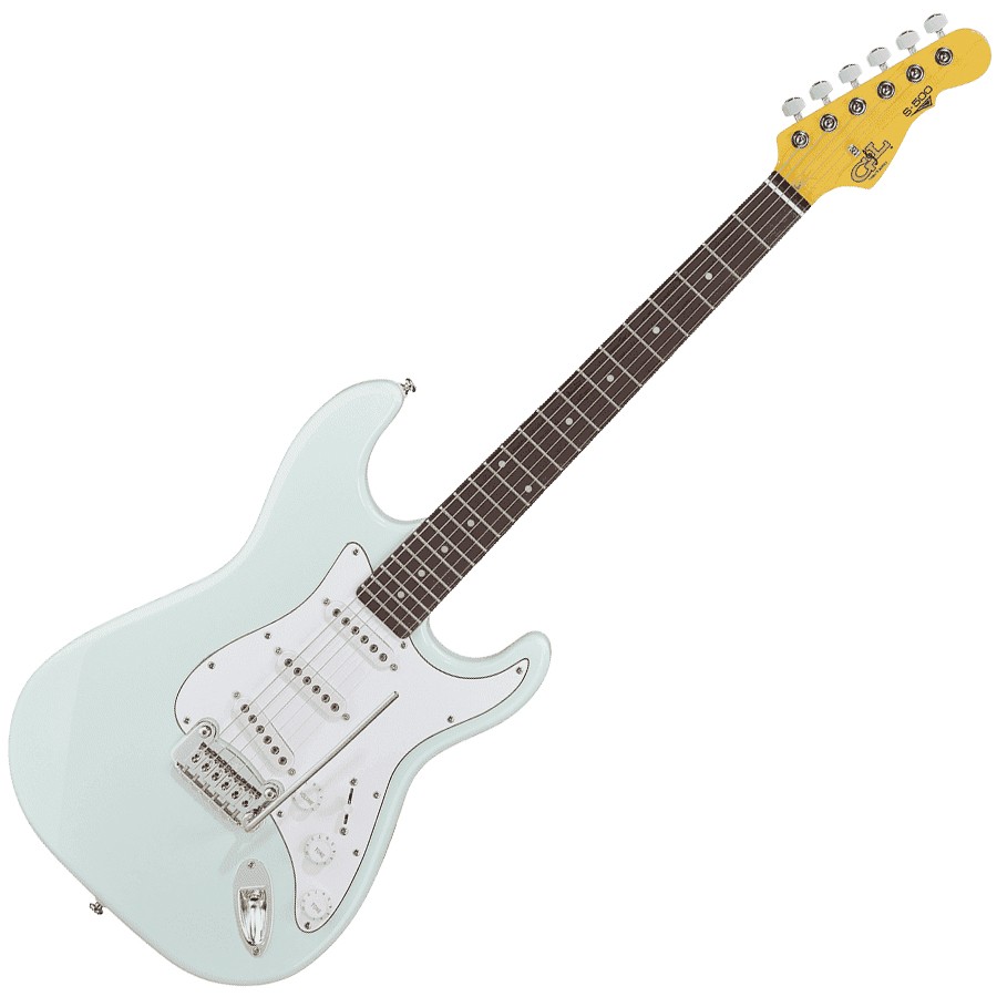 G/&L Tribute S500 Sonic Blue Touche palissandre Guitare /électrique