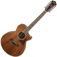 Photo IBANEZ AE2412-NT - 12 CORDES - NATURAL HIGH GLOSS