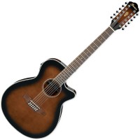 Photo IBANEZ AEG1812II-DVS - 12 CORDES - DARK VIOLIN SUNBURST HIGH GLOSS