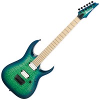 Photo IBANEZ RGAIX6MQM-SRB IRON LABEL - SURREAL BLUE BURST