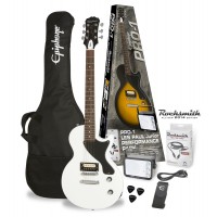 Photo EPIPHONE PRO-1 LES PAUL JR PACK ALPINE WHITE