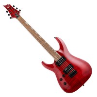 Photo ESP LTD H-200FMLH SEE THRU RED LH