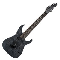 Photo ESP LTD M-1008 MULTI-SCALE SEE THRU BLACK SATIN