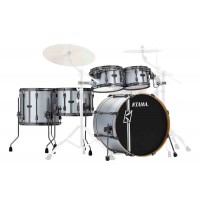 Photo TAMA ML52HZBN2-SSV - SUPERSTAR HYPER-DRIVE DUO 5 FÛTS SATIN SILVER