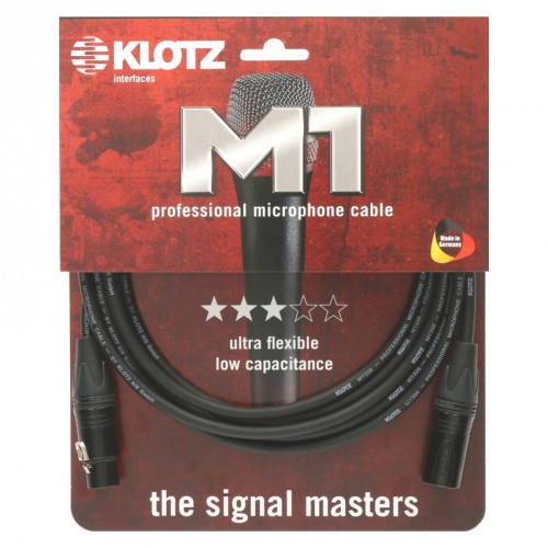 KLOTZ M1FM1N0100 CABLE XLR/XLR BY NEUTRIK - 1M