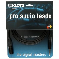 KLOTZ M1MS1B CABLE XLR MALE / JACK SYMETRIQUE