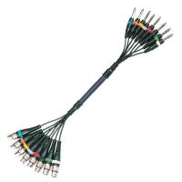 YELLOW CABLE OCTOPAIRE JACK TRS/XLR F