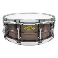 WORLDMAX BKR-5014SH - CAISSE CLAIRE BLACK DAWG 14" X 5" BRUSHED RED COPPER
