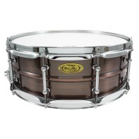 Worldmax BKR-5014SH - Caisse Claire Black Dawg 14" X 5" Brushed Red Copper