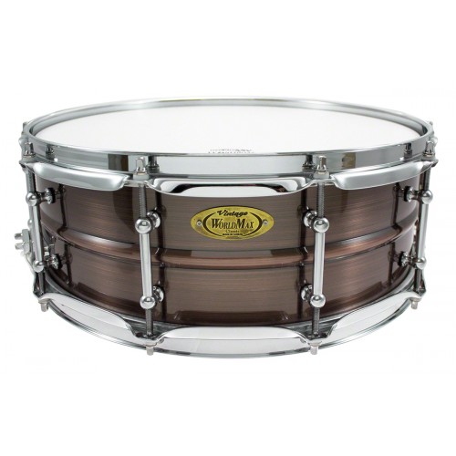 WORLDMAX BKR-5014SH - CAISSE CLAIRE BLACK DAWG 14 X 5 BRUSHED RED COPPER