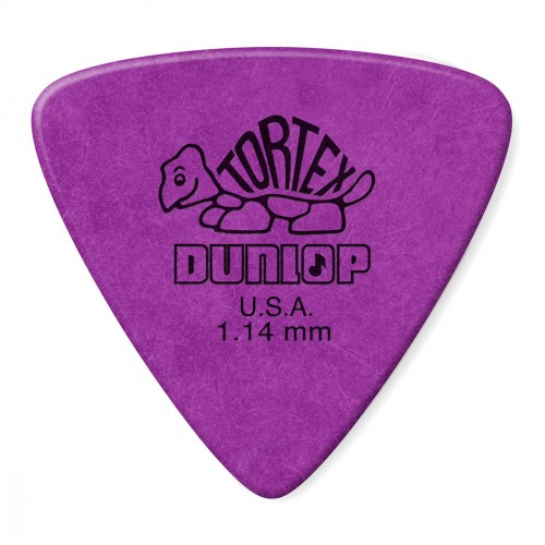 dunlop 431r114 - tortex triangle guitar pick 1,14mm x 72
