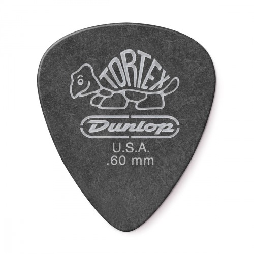 DUNLOP 488P60 - TORTEX PITCH BLACK STANDARD GUITAR PICK 0,60MM X 12