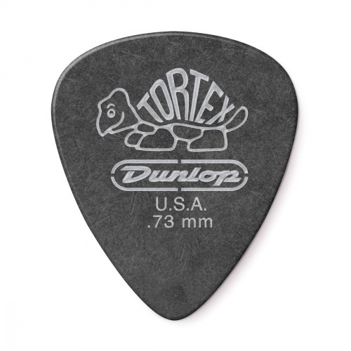 DUNLOP 488P73 - TORTEX PITCH BLACK STANDARD GUITAR PICK 0,73MM X 12