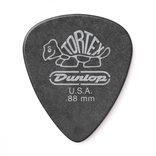 DUNLOP 488P88 - TORTEX PITCH BLACK STANDARD GUITAR PICK 0,88MM X 12