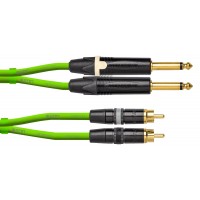 Photo CORDIAL DJ-JKRCA0.6G - JACK/RCA 60CM VERT