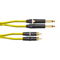 Photo CORDIAL DJ-JKRCA1.5Y - JACK/RCA 1,5M JAUNE