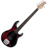 Photo STERLING BY MUSIC MAN STINGRAY RAY5 RED RUBY BURST SATIN