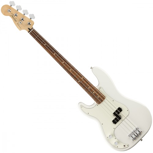 FENDER PLAYER PRECISION BASS POLAR WHITE PF LH