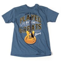 Photo GIBSON T-SHIRT PLAYED BY THE GREATS INDIGO MEDIUM