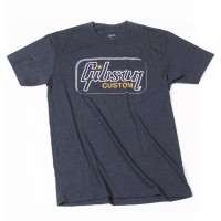 Photo GIBSON CUSTOM LOGO T-SHIRT HEATHERED GREY LARGE