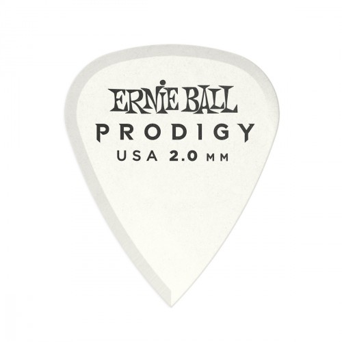 ERNIE BALL 9202 MÉDIATORS PRODIGY WHITE STANDARD 2,0MM X 6