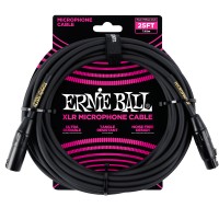ERNIE BALL 6073 CABLE XLR MLE/XLR FEM 7,62M NOIR