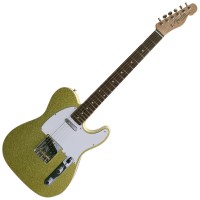 Photo FENDER CUSTOM SHOP 62 TELE CHARTREUSE SPARKLE CLOSET CLASSIC ROSEWOOD