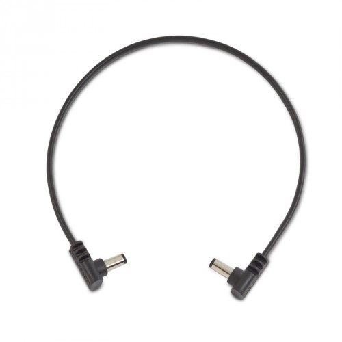 ROCKBOARD FLAT POWER CABLE COUDÉ/COUDÉ 30 CM - BLACK