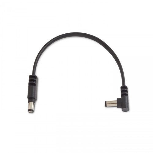 ROCKBOARD FLAT POWER CABLE COUDÉ/DROIT 15 CM - BLACK