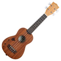 KALA KA-15S-H1 SOPRANO SATIN MAHOGANY W/ HAWAIIAN ISLANDS