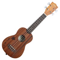 KALA KA-15S-H2 SOPRANO SATIN MAHOGANY W/ HAWAIIAN ISLANDS & TATTOO