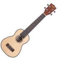 KALA KA-SSLNG SOPRANO SOLID SPRUCE TOP MAHOGANY LONG NECK