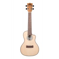 Photo KALA TRAVEL CONCERT SOLID SPRUCE SPALTED MAPLE CUTAWAY