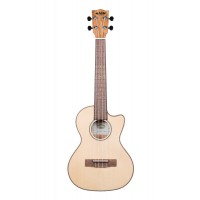 Photo KALA TRAVEL TENOR SOLID SPRUCE SPALTED MAPLE CUTAWAY