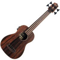 KALA U.BASS STRIPED EBONY FRETLESS W/EQ