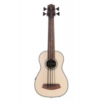 Photo KALA U.BASS SOLID SPRUCE MAHOGANY FRETLESS W/EQ