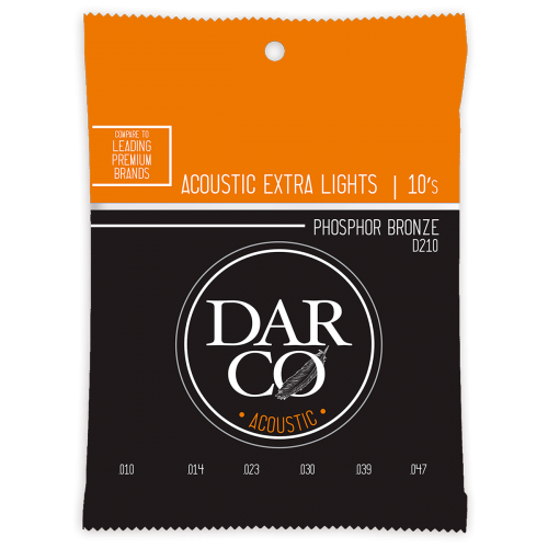 DARCO D210 ACOUSTIC PHOSPHOR BRONZE EXTRA LIGHT 10/47