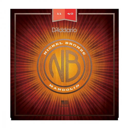 d'addario nbm1140 nickel bronze mandoline medium 11-40