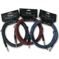 Photo FENDER FSR VINTAGE VOLT CABLES 3,65 M BLUE TWEED